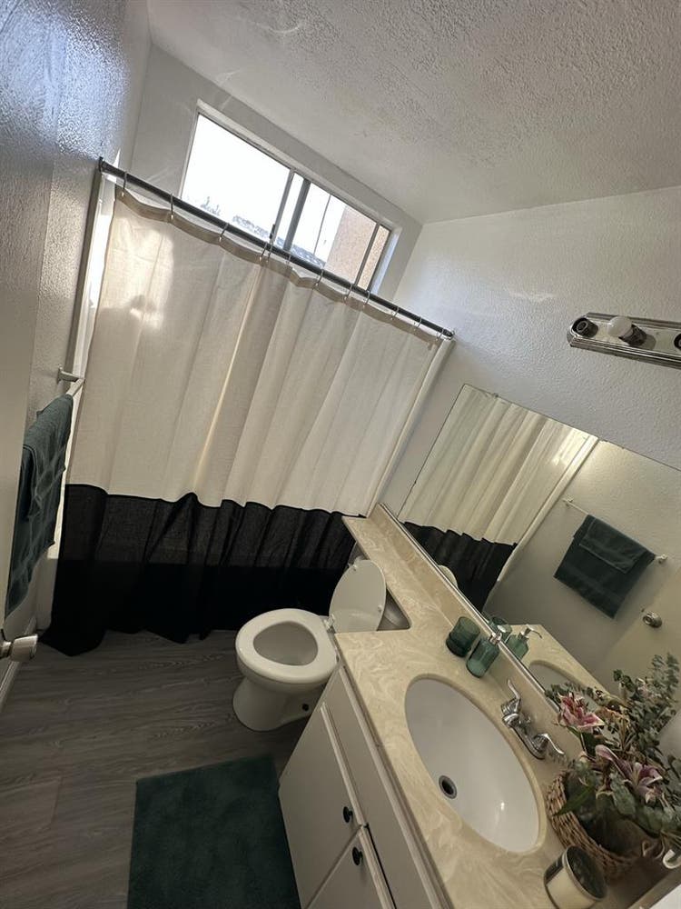 A room with a private bathroom