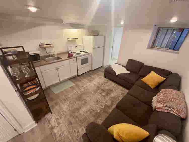 One bedroom basement apartment