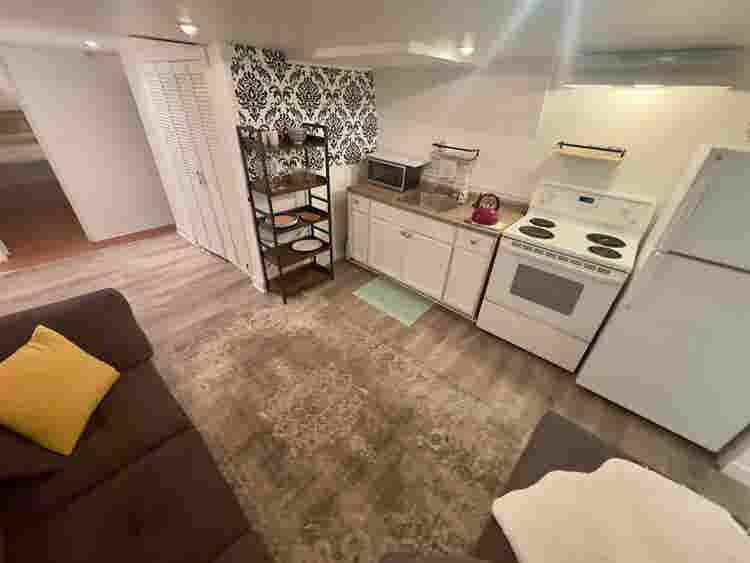 One bedroom basement apartment