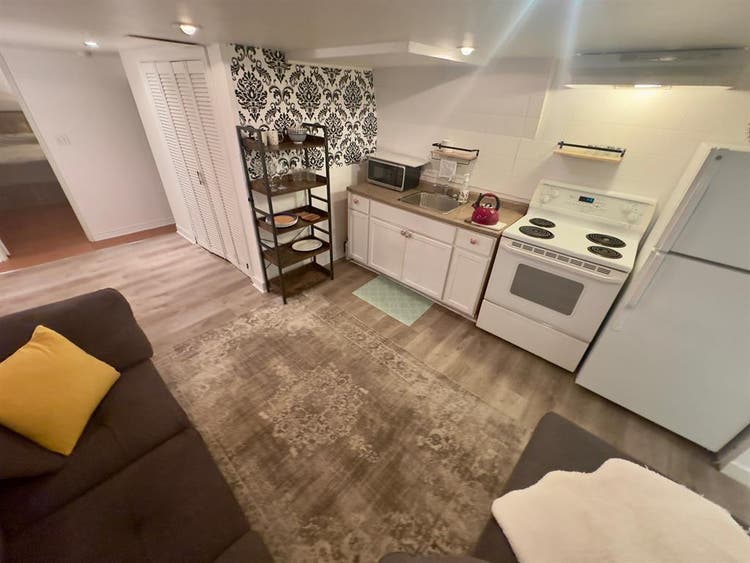 One bedroom basement apartment