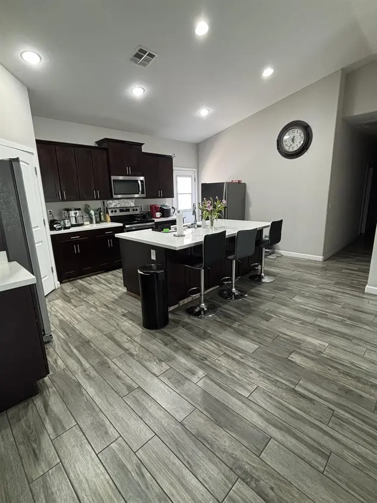 Furnished room in a new home