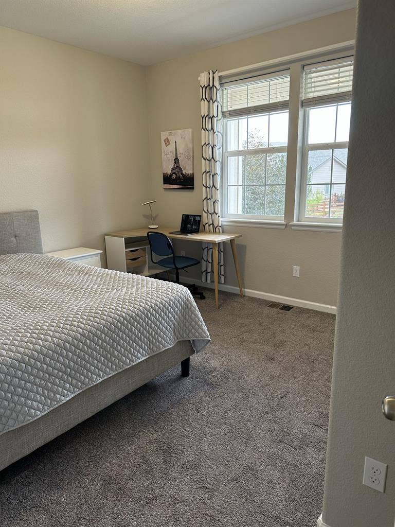 Furnished bedroom/ w shared bath