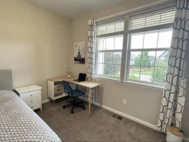 Furnished bedroom/ w shared bath