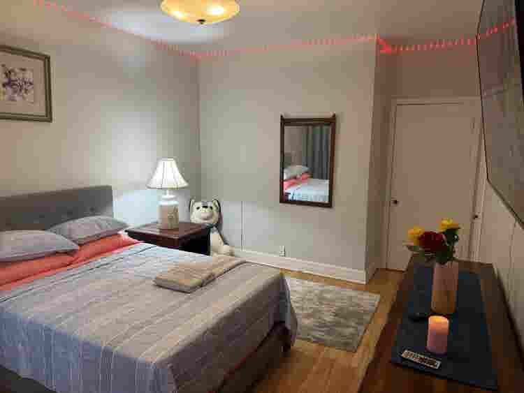 Large room with ” TV
