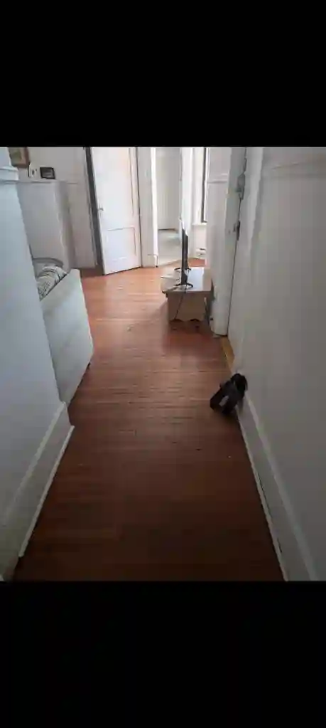 peaceful room with retro character