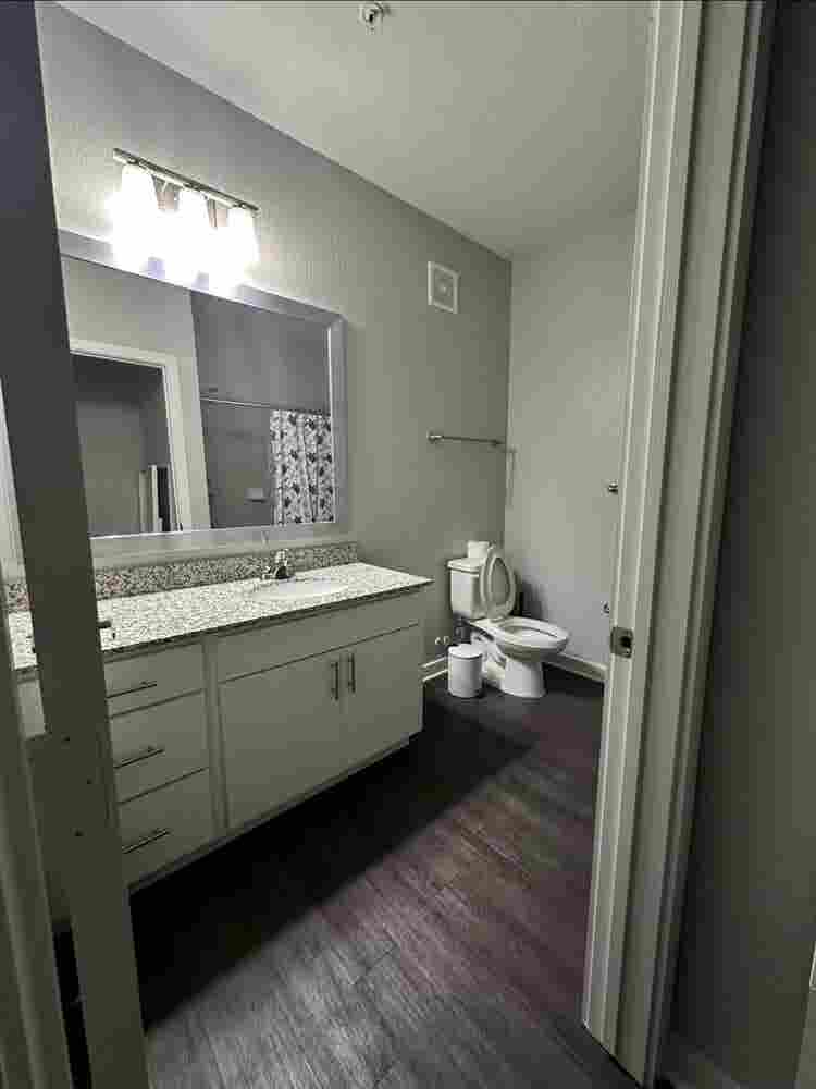 Private room and bathroom.