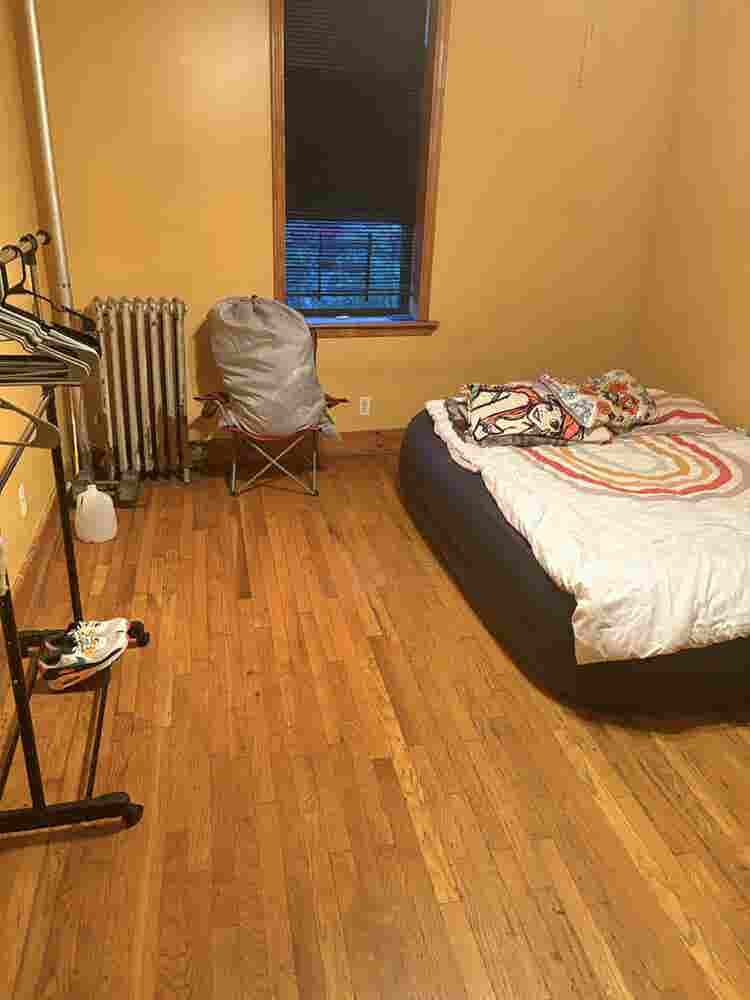 Unfurnished Room With Two closets.