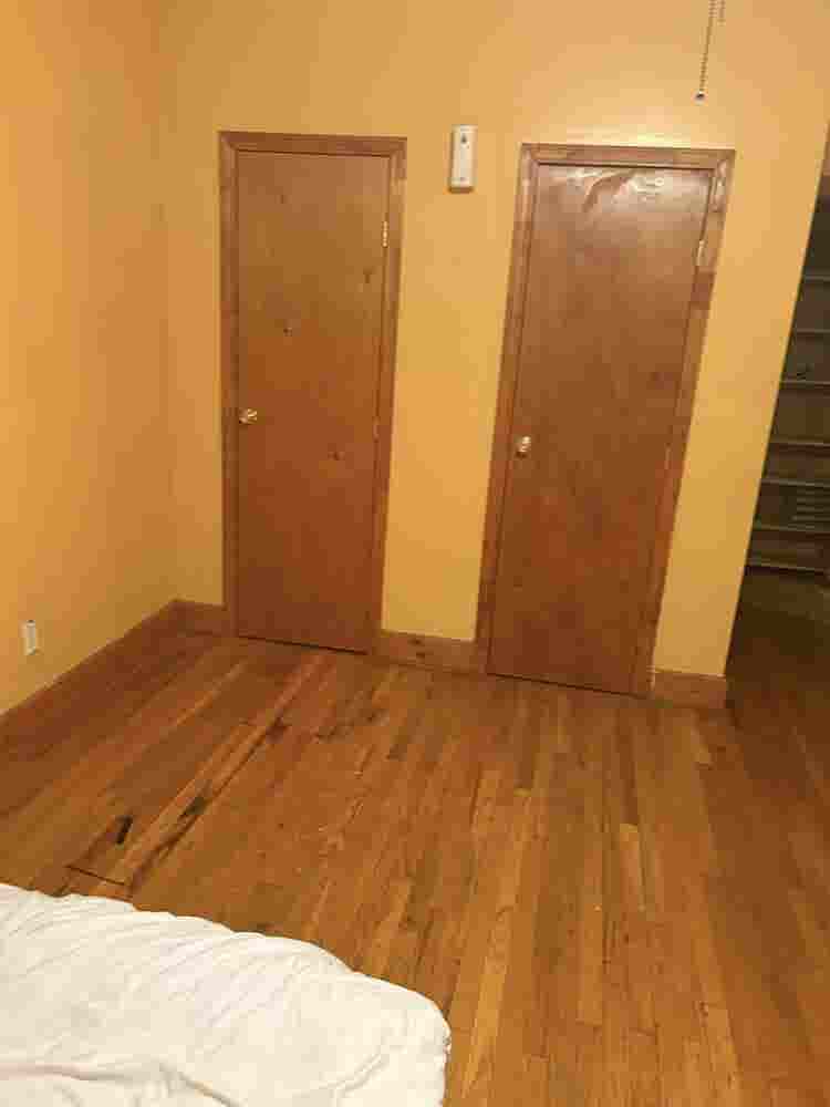 Unfurnished Room With Two closets.