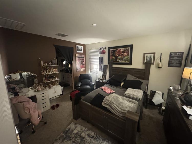 Master bedroom with private bath