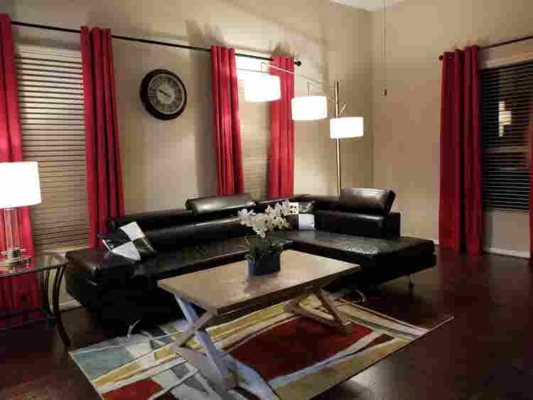 Master bedroom with private bath f