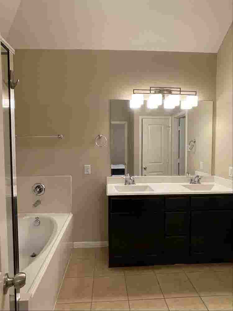 Master bedroom with private bath f
