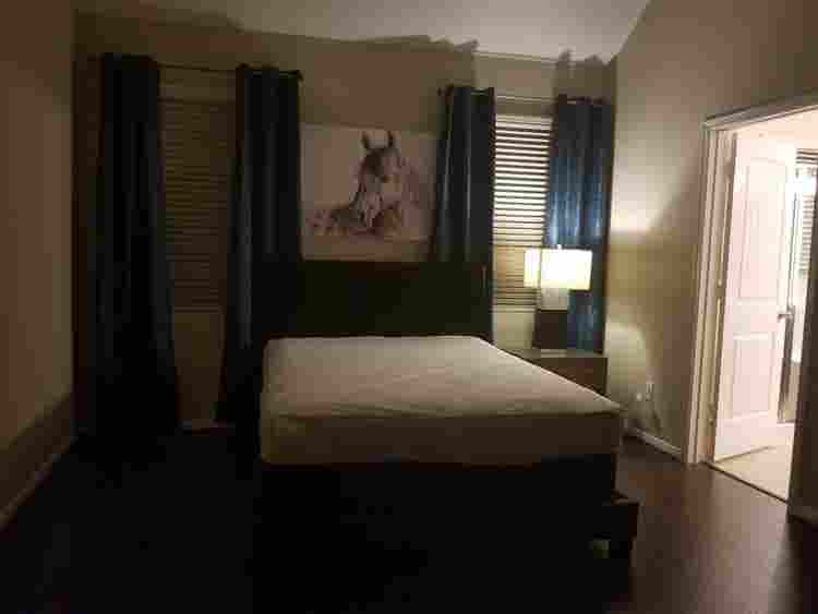 Master bedroom with private bath f