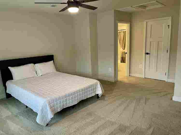 Attic room with private bathroom