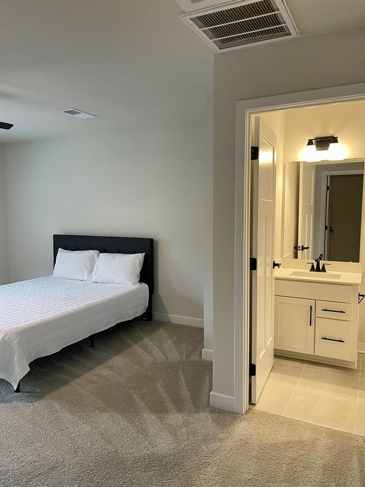 Attic room with private bathroom