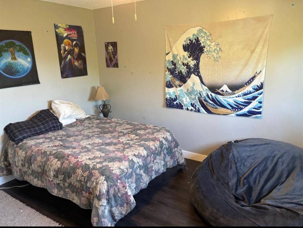 Room with private bathroom bath,