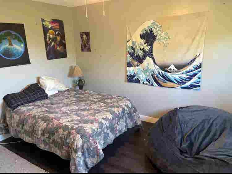 Room with private bathroom bath,