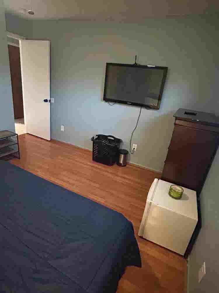 Room with bathroom