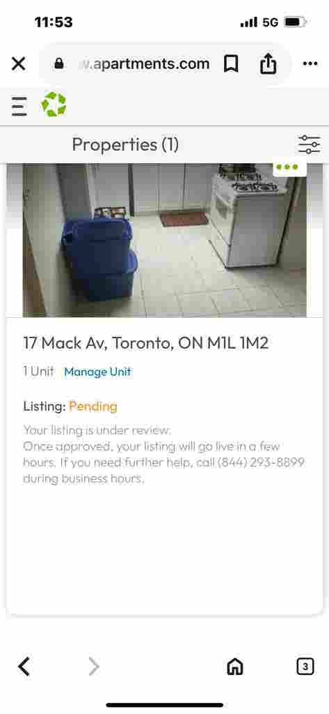 Basement apartment