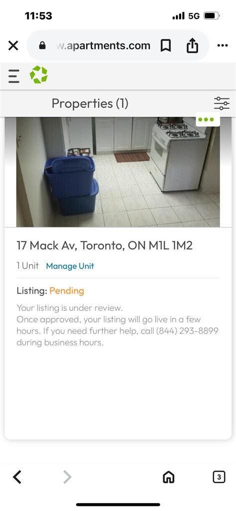 Basement apartment
