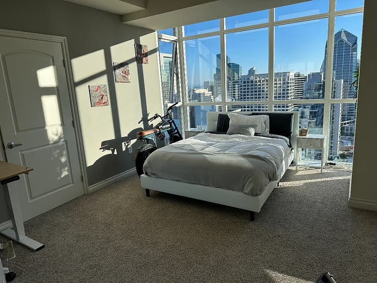 Gorgeous master bedroom in SD