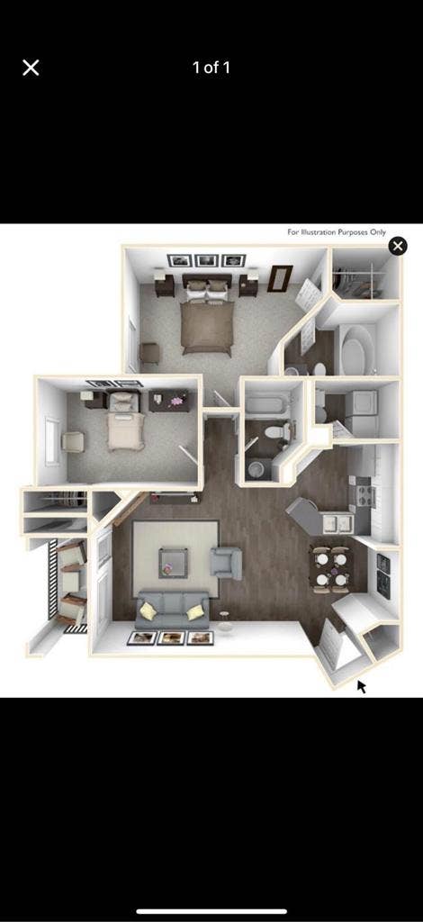 Bed and bath available to rent