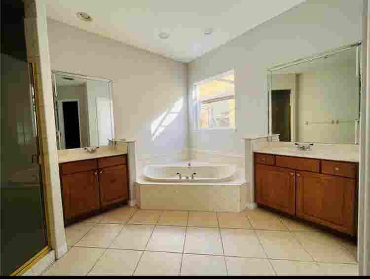 A private master room available