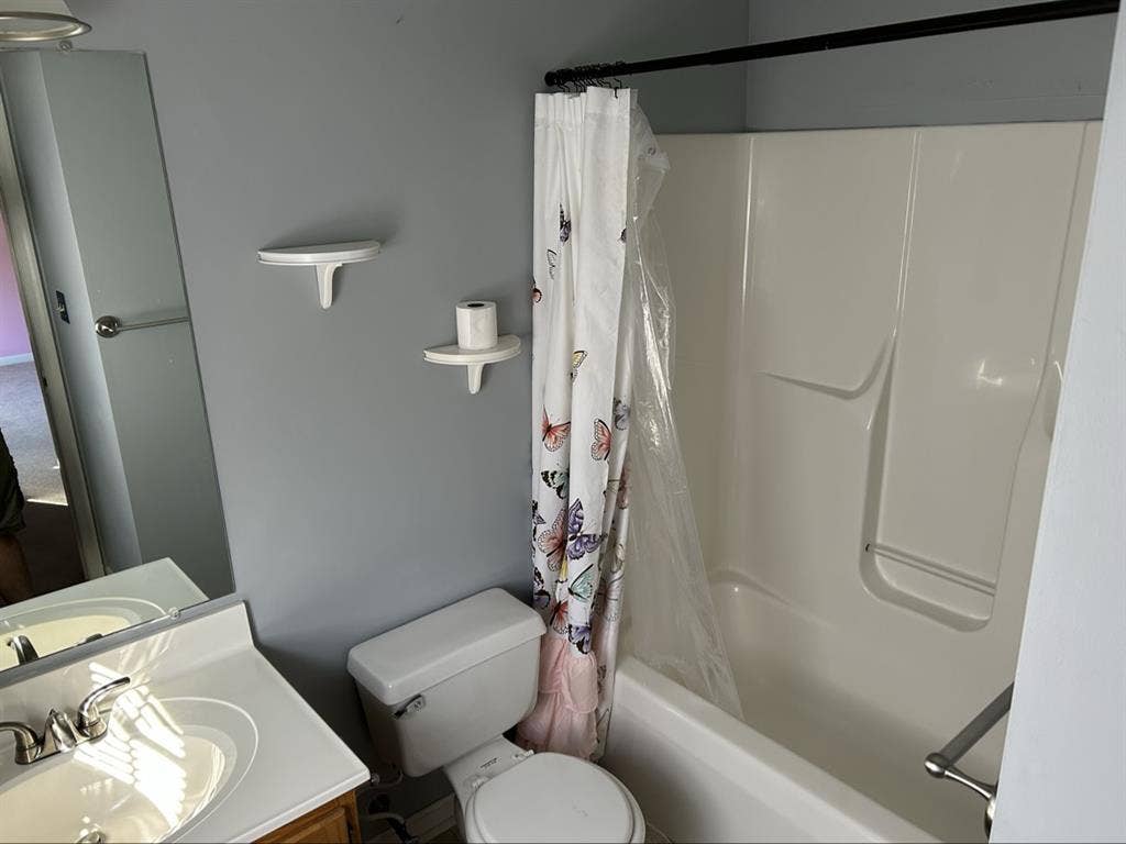 Big room with private bathroom!