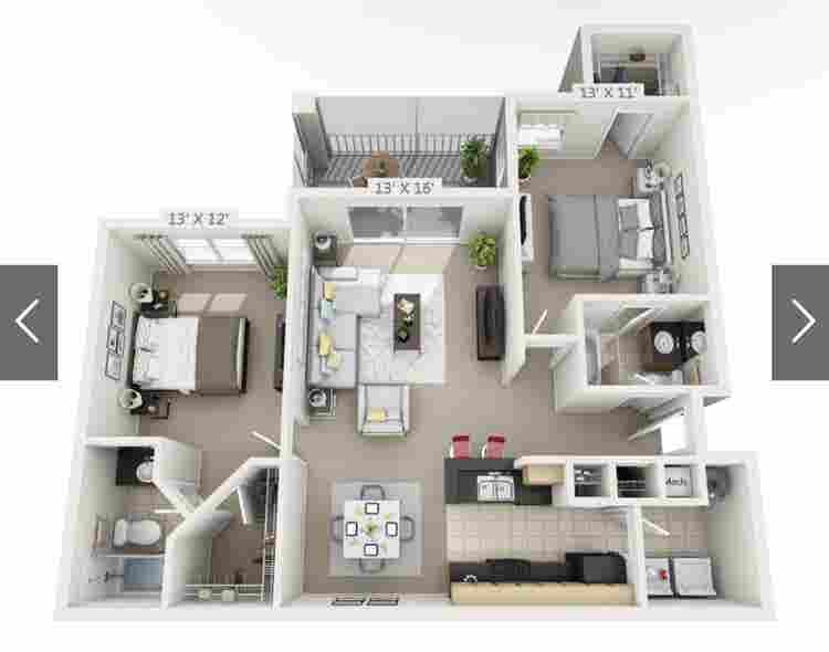 Two bed apartment