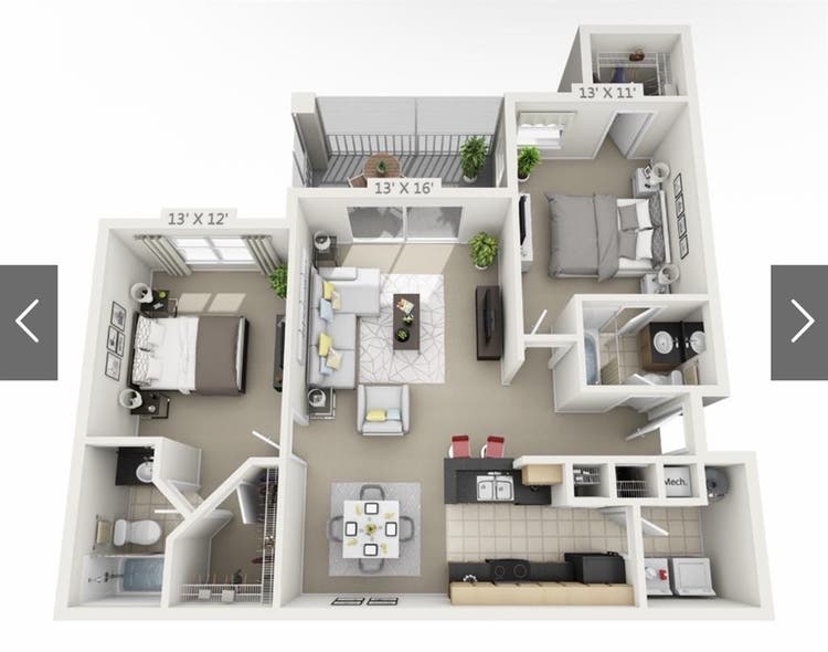 Two bed apartment