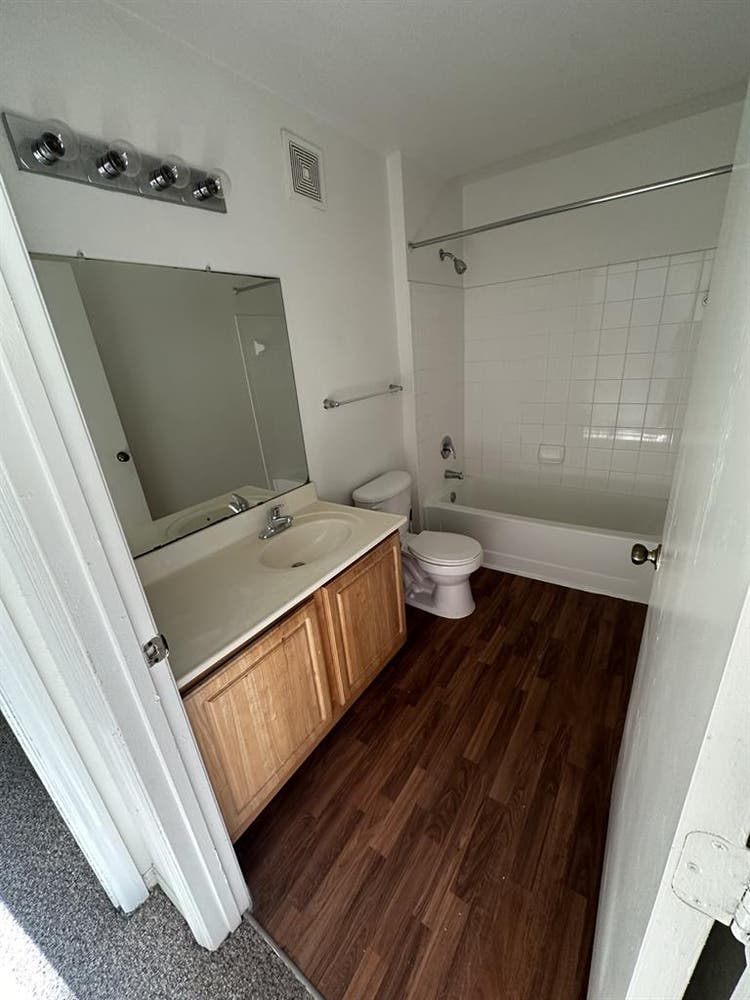 Room with private bathroom.