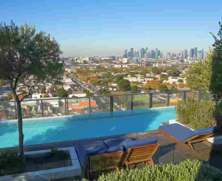 Private room with incredible views