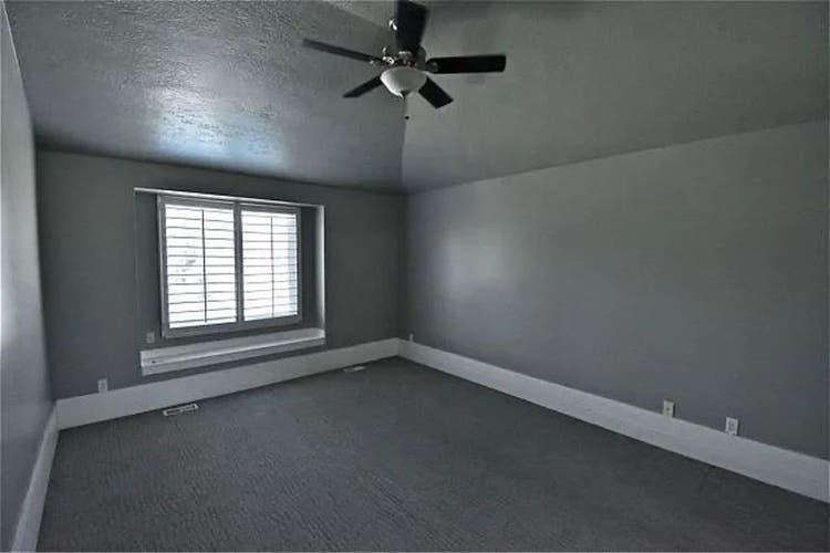 Master bedroom with private bathroo