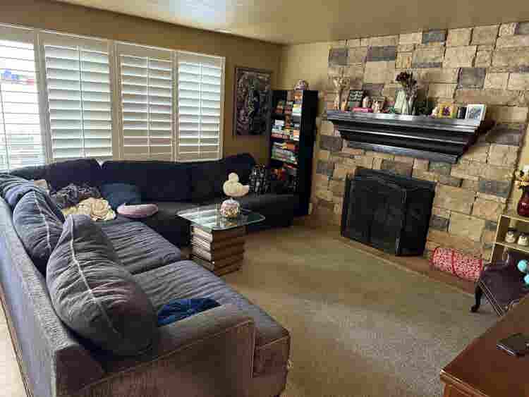 Master bedroom with private bathroo