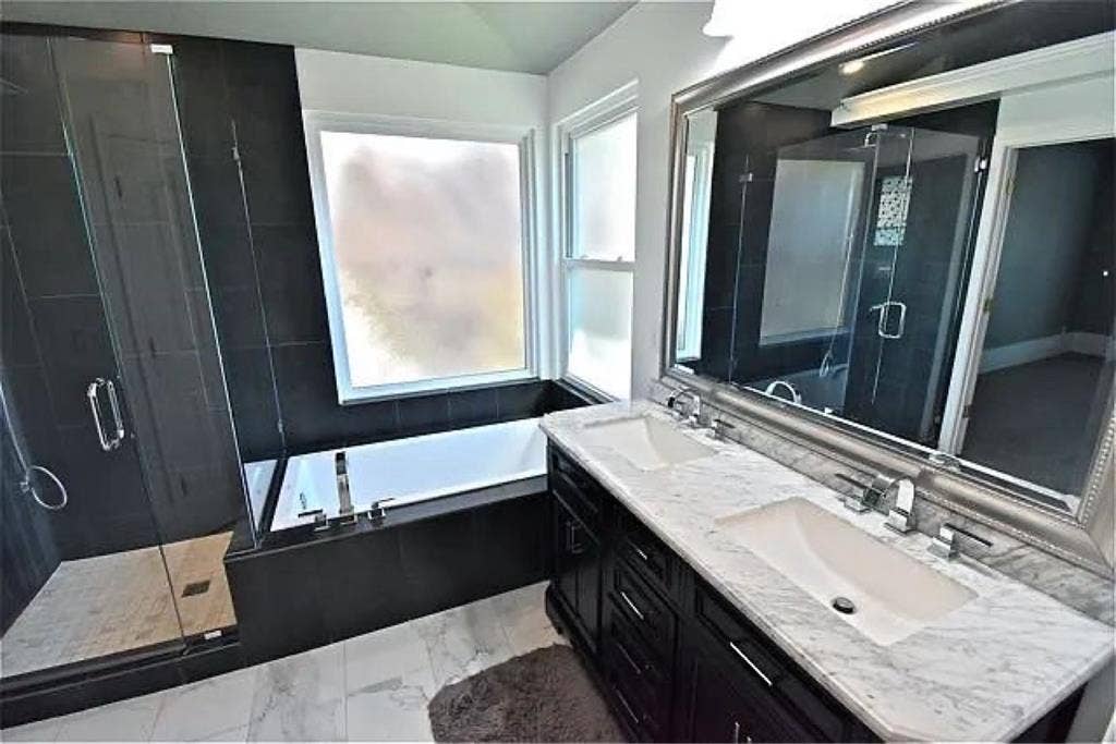 Master bedroom with private bathroo