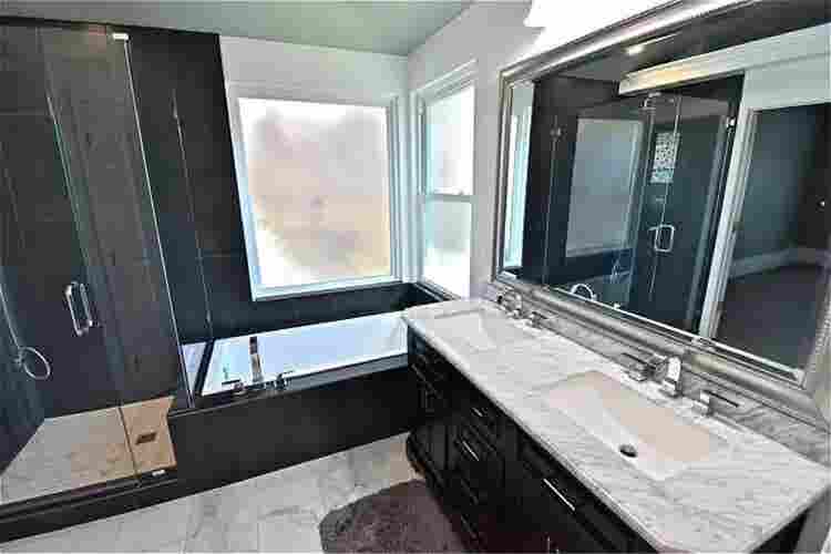 Master bedroom with private bathroo