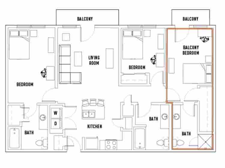 West Campus Apt  Jan-July