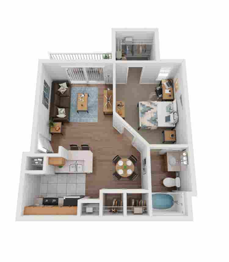 One bedroom west