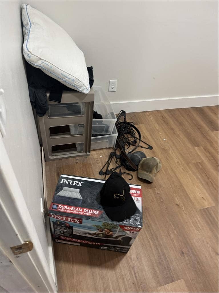 One room for rent in a basement