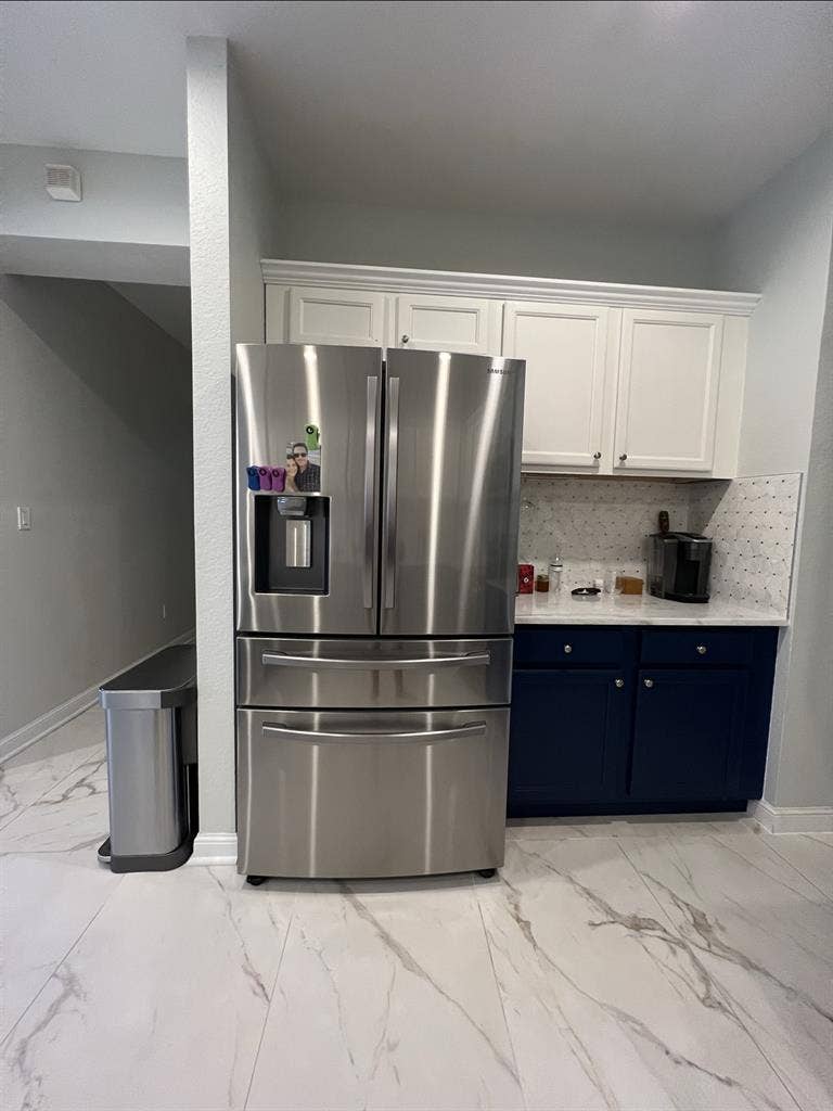 Room for rent, shared living space.