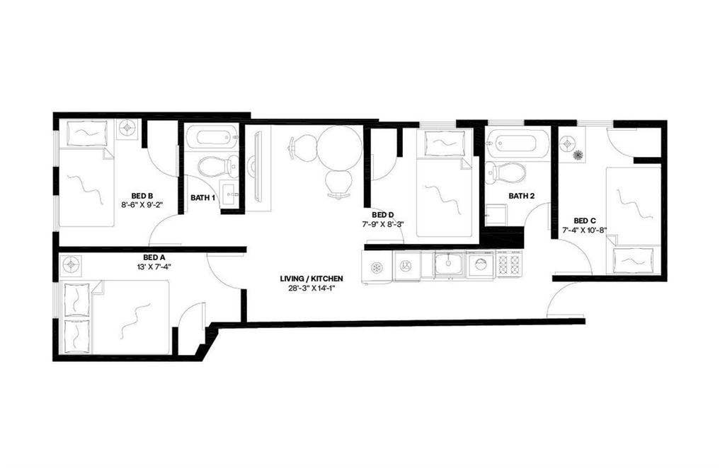 4 BR in New York City