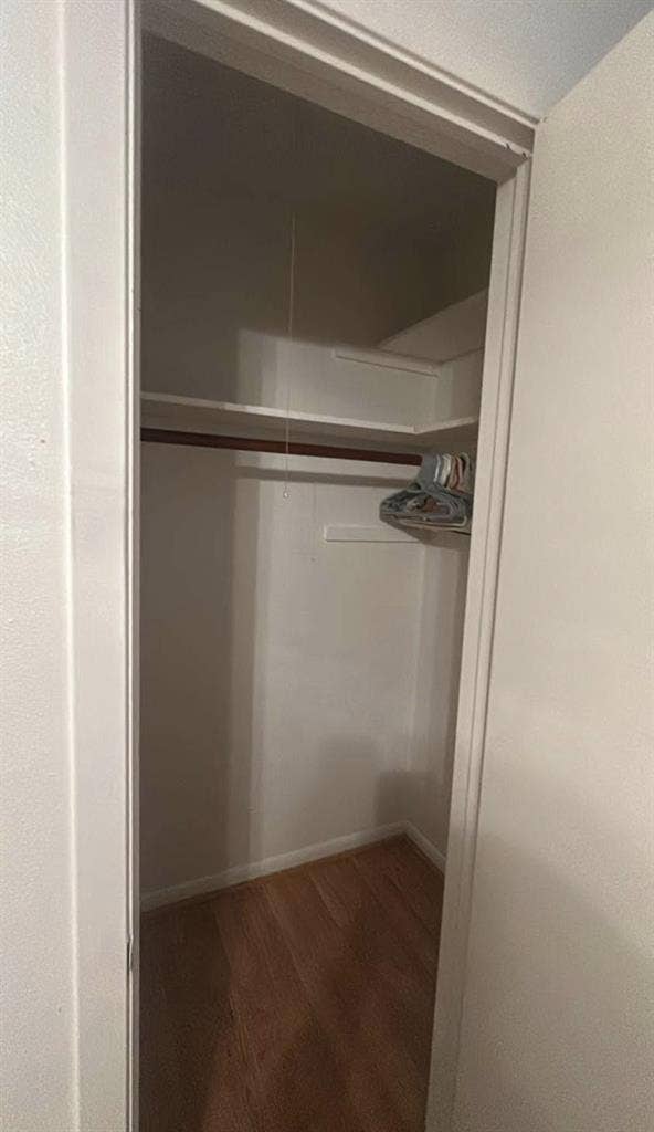 Private room with a closet