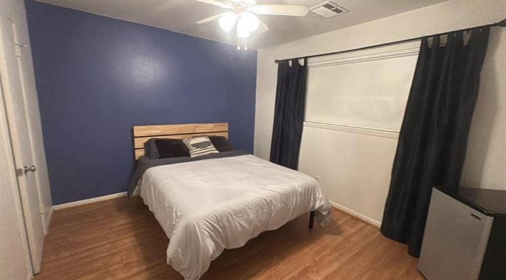 Private room with a closet