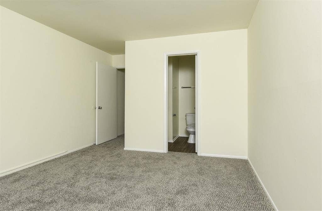 Master bed with private bath!