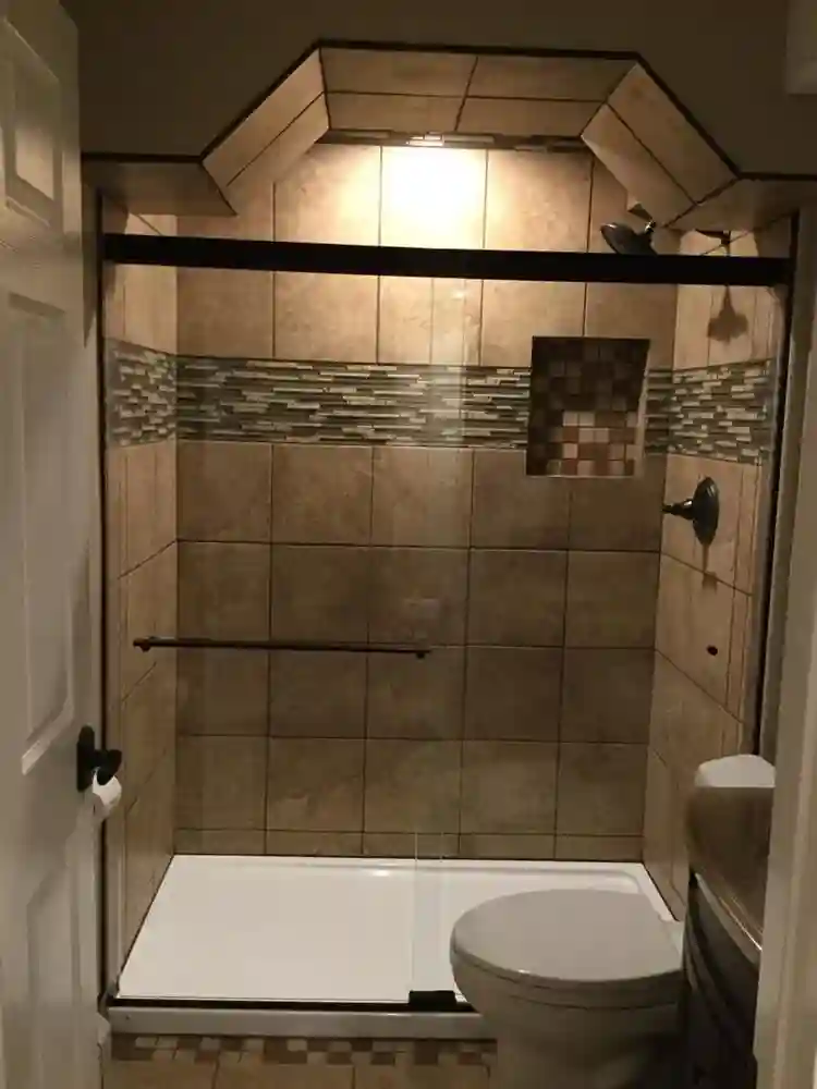 Room, private bathroom and kitchen