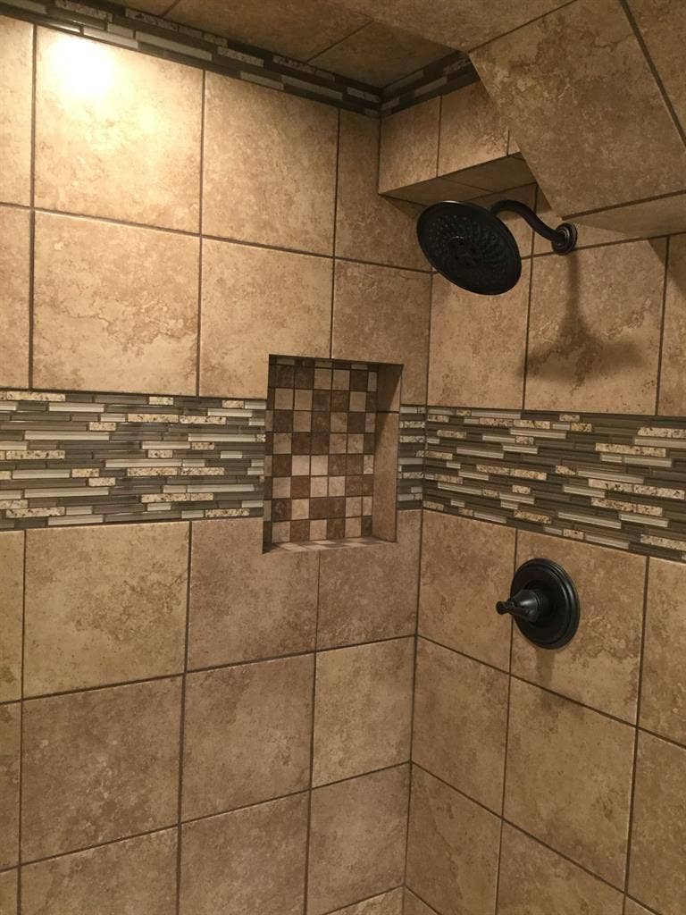 Room, private bathroom and kitchen