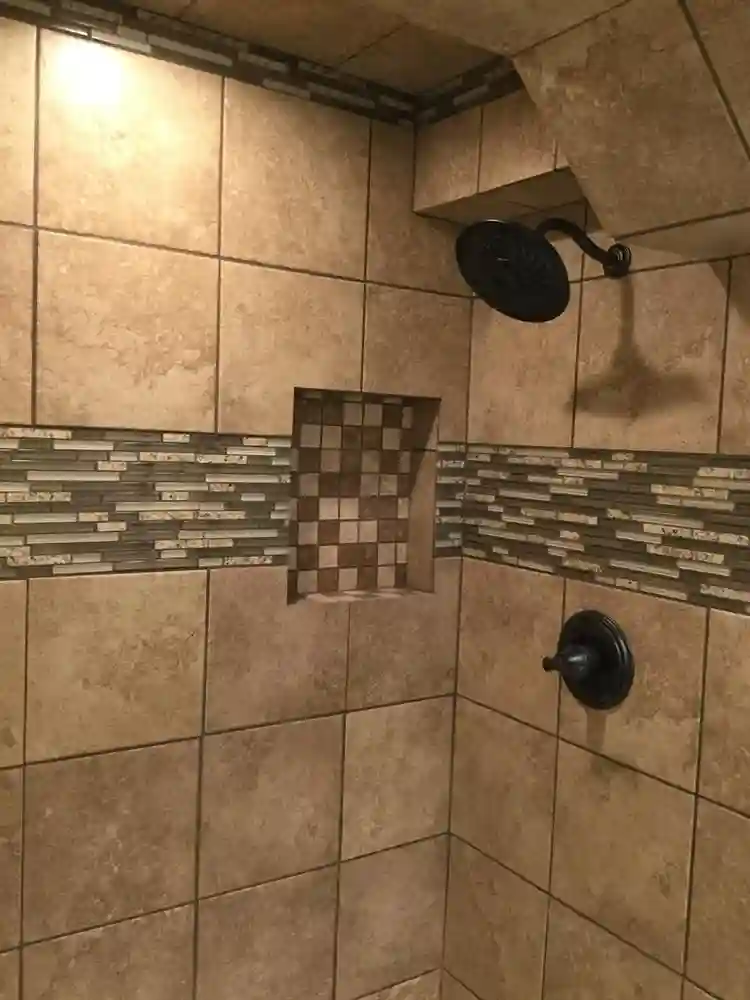 Room, private bathroom and kitchen