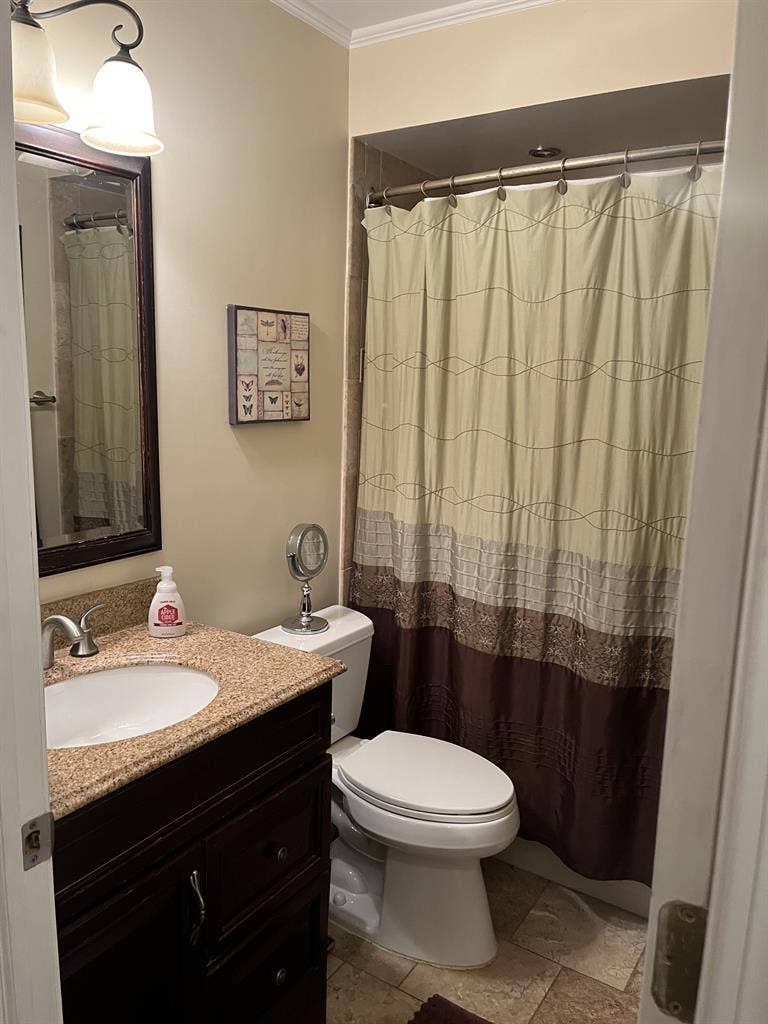 Room w/lower level family room incl