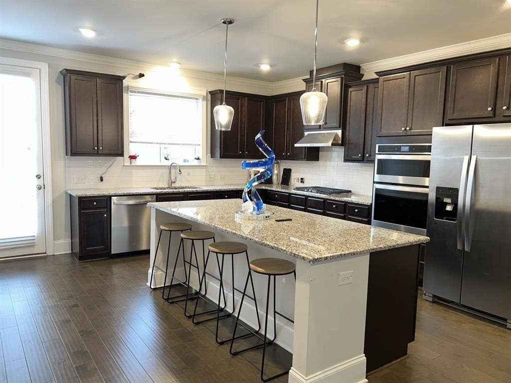 A room in a townhome