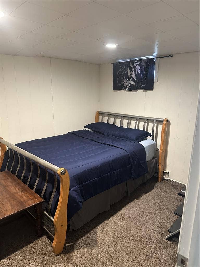 Bedroom with attached living room