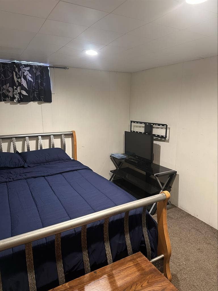 Bedroom with attached living room